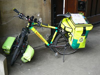 I'm sure U.S. critics of single-payer U.K. health care would deride this ambulance, but I thought it was an innovation when patient transport was not needed!