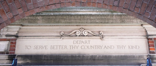 Image result for Depart to serve better thy country and thy kind.